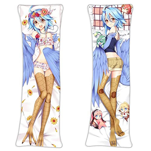 Monster Musume No Iru Nichijou Papi Everyday Life With Monster Girls Body Pillowcase 150Cmx50Cm(60Inx20In) 2 Way Tricot Anime Manga Throw Pillow Cover #TOP2