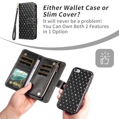 Coque iP 6 Plus Asuwish étui noir idéal pour vos déplacements urbains - 4