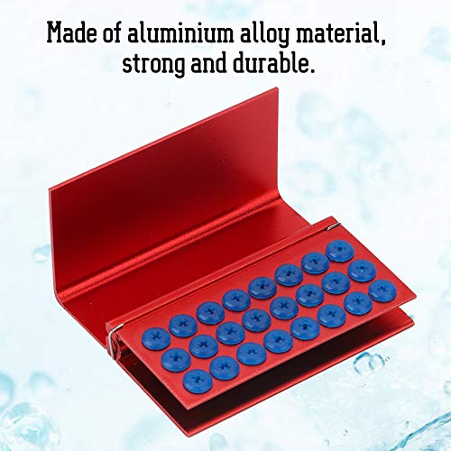 Disinfection Case, Exquisite Workmanship Smooth Lines Dental Burs Block Holder, 24 Holes For Dental Burs Home #TOP4