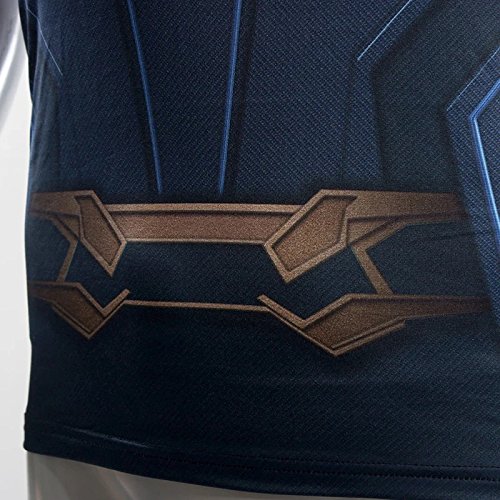 Cosfunmax Superhero Shirt Compression Sports Shirt Runing Fitness Gym Men's Base Layer (Style C, L) - Thumbnail 5