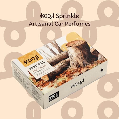 Image of KOOJI Sprinkle - Car & Home Perfumes - Woody Haven 30 ML | Premium Freshener - Earthy Musk & Aromatic Woods | Natural & Vegan Ingredients | Long-Lasting Aroma for Car, Home, Office - Up to 60 Days