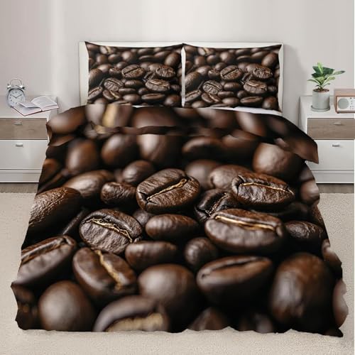 �z�c�J�o�[�R�[�q�[���Q��J�o�[�_�[�N�u���E���|���z�c�J�o�[3�_�Z�b�g�}�C�N���t�@�C�o�[�Ód�C�h�~�h�_�j���퓅�y�ʏ�v�_��􂦂�H�ѕz�c�J�o190x210cm���E�ȒP�|duvet cover+����2��43x63cm�t�@�X�i�[�J��