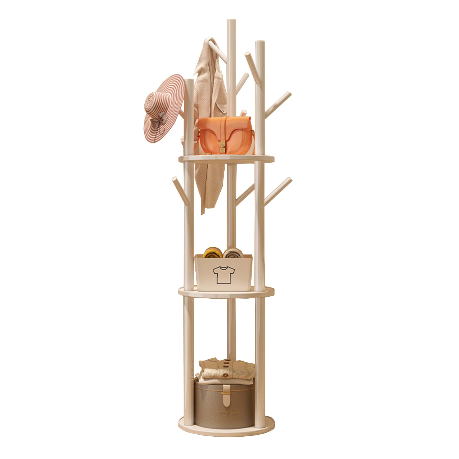 Portemanteau en bois pour optimiser l'espace et ranger les manteaux encombrants