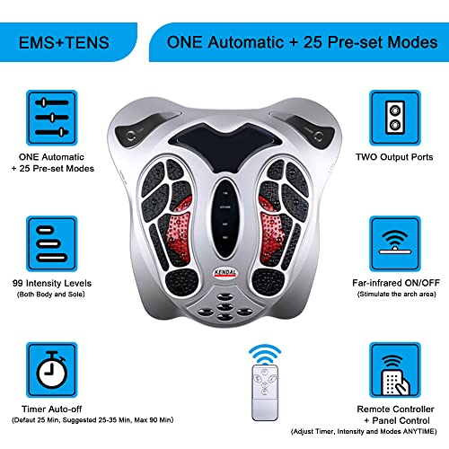 Foot Circulation Massager Machine For Pain Relief And Neuropathy, Electric Feet Legs Reflexology Machine Physiotherapeutic Device For Body Muscle Ankles Knee And Calf, Father Mom Gifts #TOP4