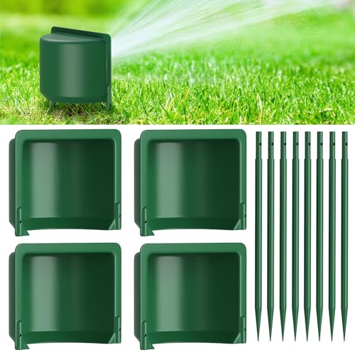 4 Pack Sprinkler Splash Guard Shield, Splash-Proof...