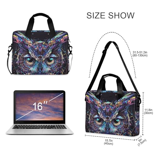 Maletín para portátil ALAZA Owl Cyberpunk 13-15.6 pulg miniatura 4