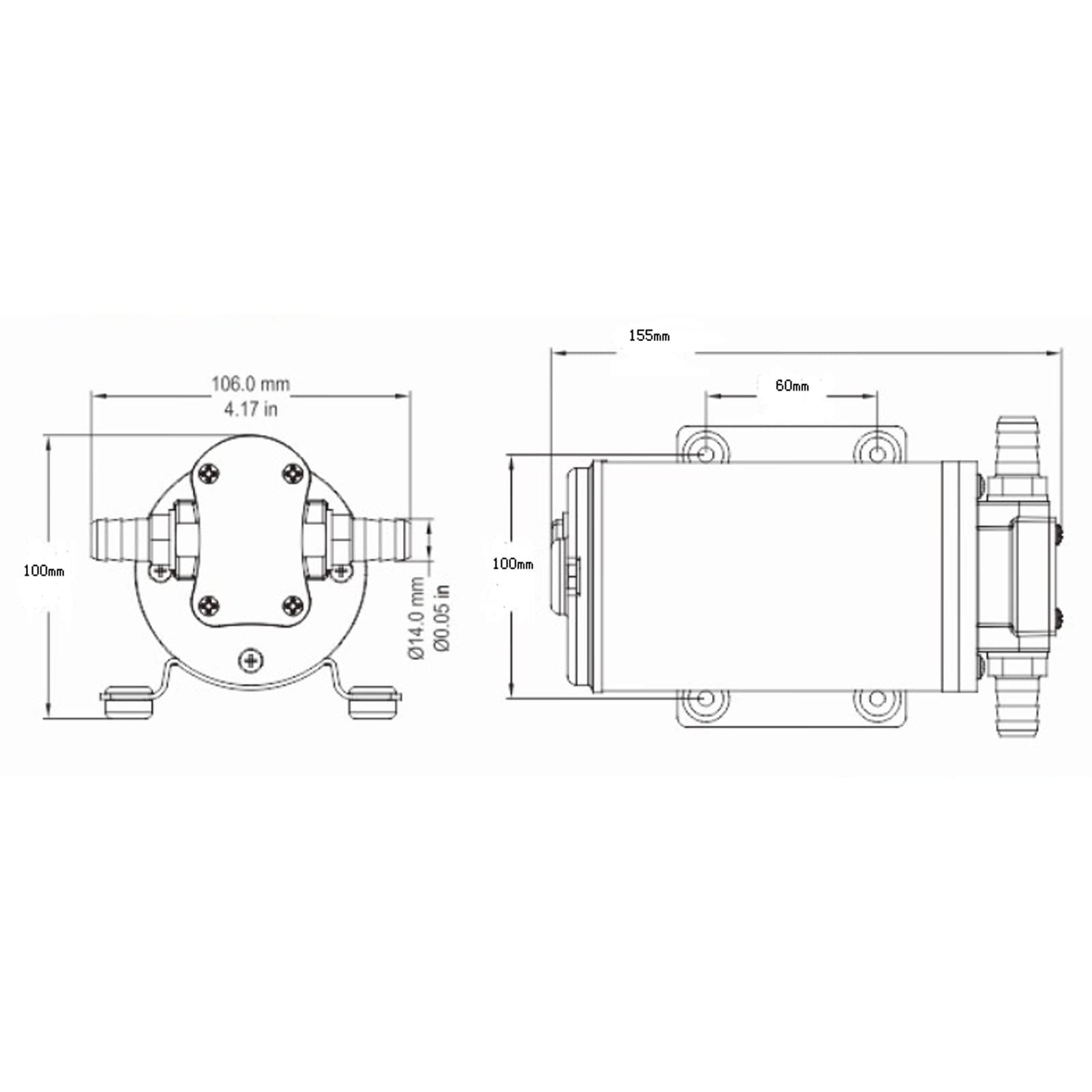 elektrische tandwieloliepomp, motorolie-overdrachtspomp met messing