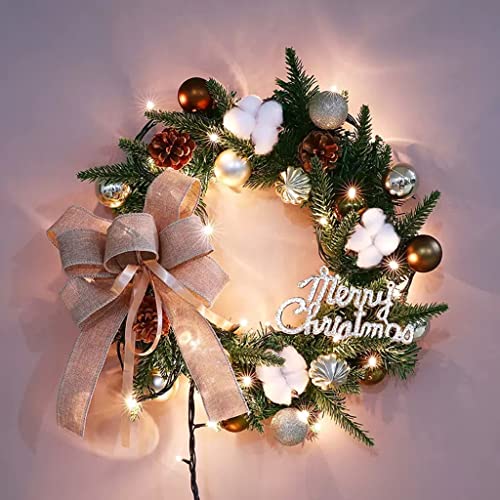 Guirlande de Noël décorative et couronne lumineuse YZCIS pour mur de couloir