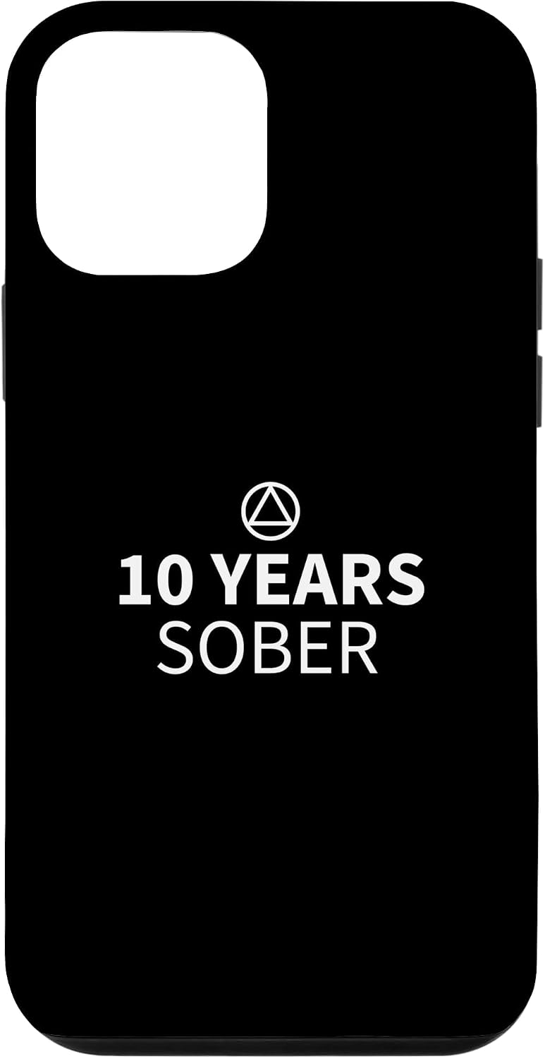 10 Years Sober Anniversary Recovery Sobriety AA NA Clean Case for iPhone 12 mini