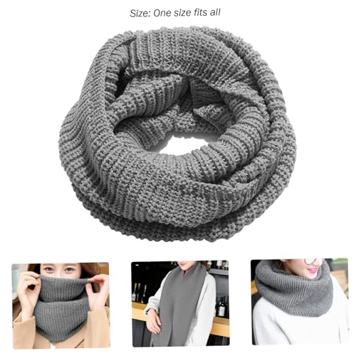 Scarf For Women, Loop Knitted Warm Scarf Thick Soft One Size Winter Scarf Comfortable Classic Fashion Chunky Scarf2