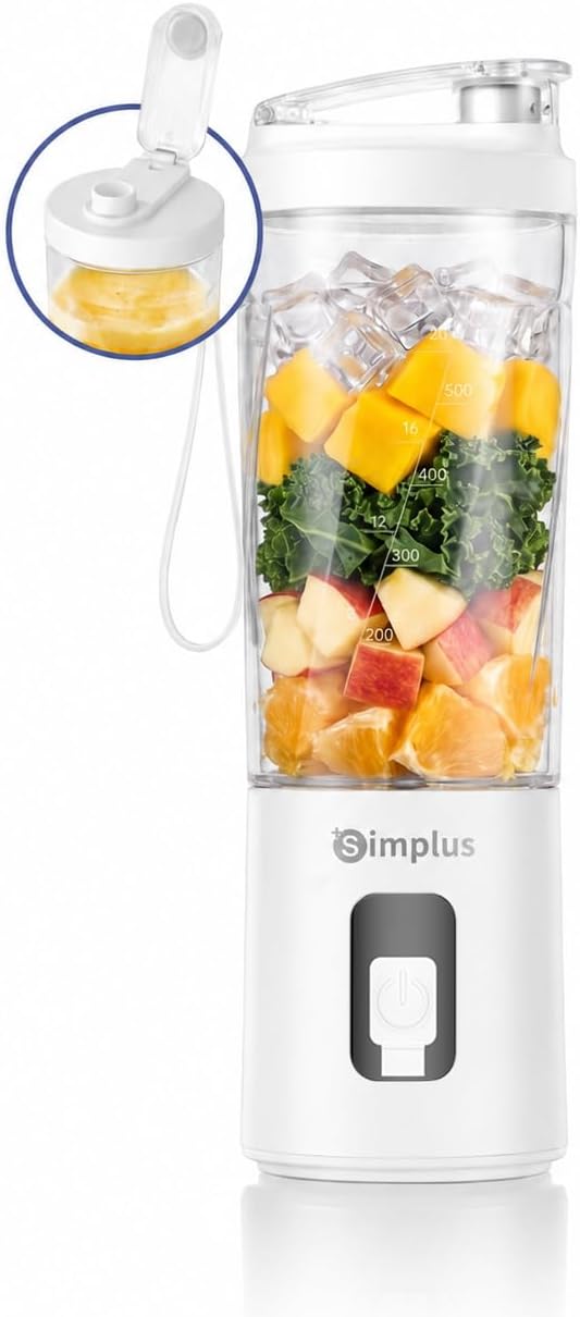SIMPLUS Tragbarer Mixer 800ml Smoothie Maker To Go