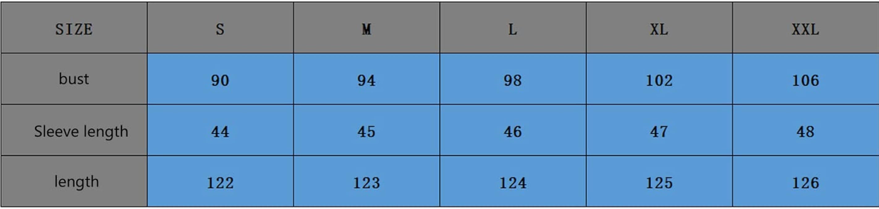 gap size chart womens tops