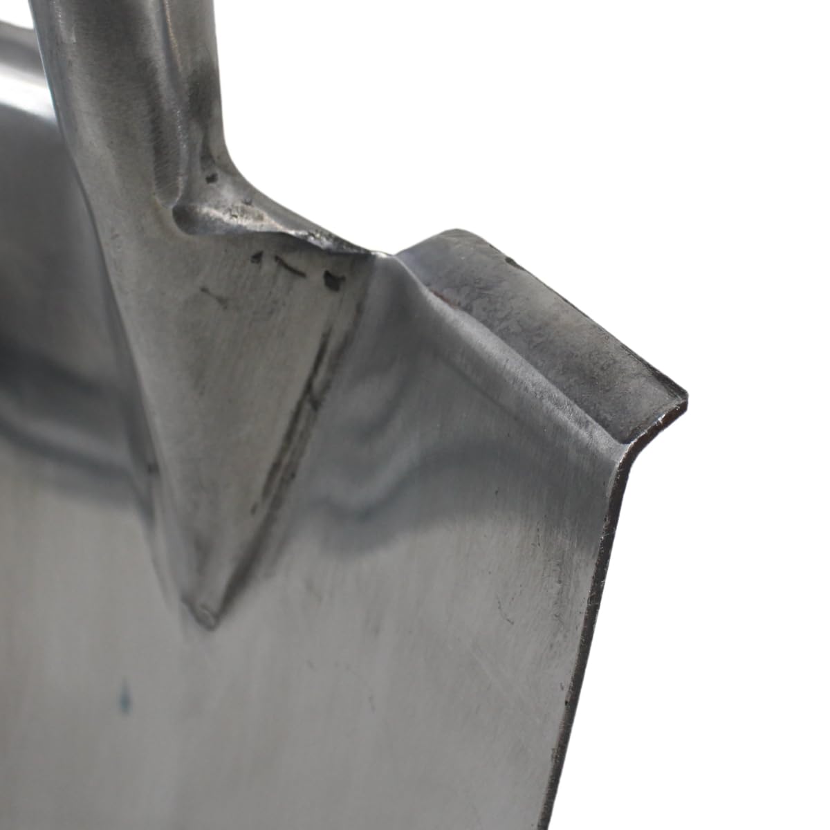 Rekord - Gärtnerspaten aus Edelstahl - 29x18 cm Schaufel mit 76 cm T-Stiel | Stabiler Grabespaten mit Trittschutz und Eschenholzstiel für Gartenarbeiten - Gesamtlänge 121 cm, Gewicht 2,1 kg