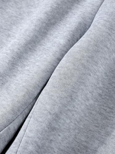 Image of Floerns Girl's 2 Pcs Elastic Waist Jogger Pants Active Running Sweatpants Black and Grey 9Y