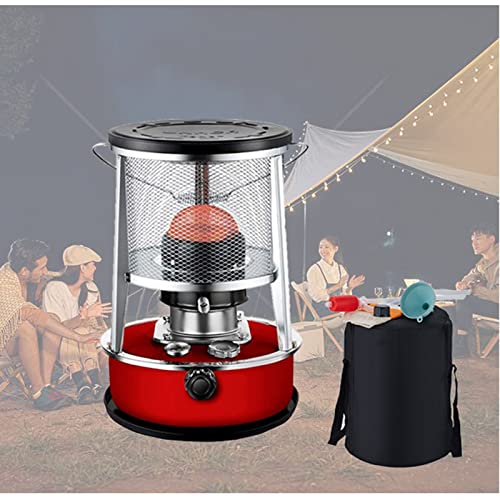 BomDog Estufas de Queroseno de Interior, Estufa de Queroseno sin Electricidad, Calentadores de Parafina de Aceite para Camping, Calefacción de Tiendas de Campaña/White/4.6Lred