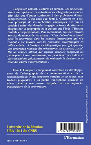 Sociolinguistique interactionnelle ouvrage scientifique approche interprétative - 3