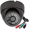 Analog CCTV Camera HD 1080P 4-in-1 TVI/AHD/CVI/960H Analog Security Dome Camera Outdoor Metal Housing, 24 IR-LEDs True Day & Night Monitoring 3.6mm Lens Grey