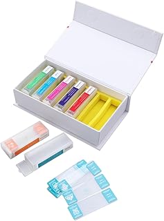 GLEAVI Eva Specimens Microscopic Slide Specimens Microscope Specimens Slide Specimen Kit Science Education Slides Assorted Specimen Collection Glass Slide Slideshow Sponge