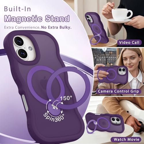 Coque iPhone 16 Plus MagSafe anti-chute avec support de visionnage - 6