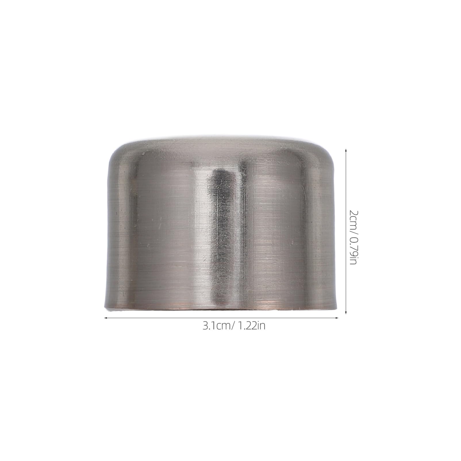Vaguelly Curtain Rod Decorative Heads 2 Pcs 28mm Alloy Silver Ends