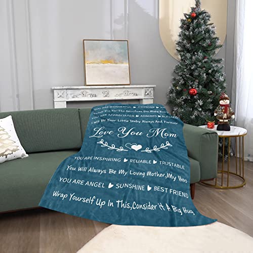 Product Image of the TURMTF Gifts for Mom, Mothers Day Birthday Gifts for Mom from Daughter, Mom for Mom from Son Purple Throw Blanket