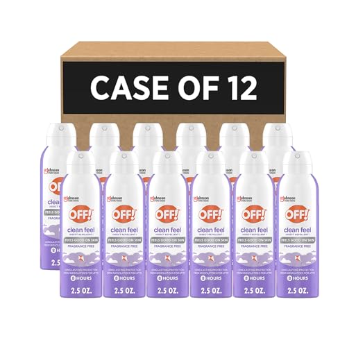 SC Johnson Professional Off! Clean Feel Travel Size Insect Repellent Aerosol 2.5 oz 12 Count