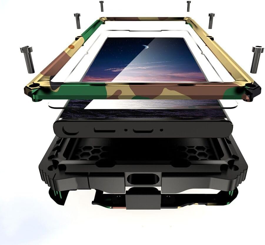 Lunivop for Samsung Galaxy S25 Ultra Case Heavy Duty Metal Phone case para Built-in Screen Lens Protection Protective dust Proof Military Grade Rugged