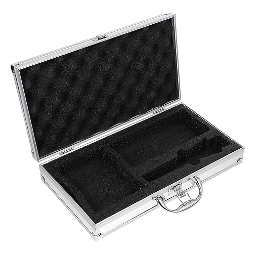 Mallette en aluminium portable boîte à outils argentée solide - 2