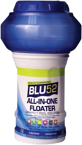 BLU52 All-in-One Floating Pool Sanitizer Dispenser with Multi-Action Tablets 1.2 kg