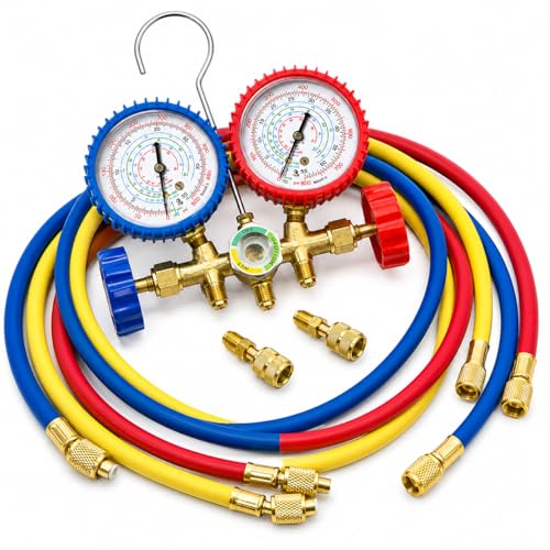 Manifold Gauge Set para Refrigeración R410A R22 R404A miniatura 1