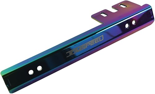 Vista 17 de JDMSPEED soporte de montaje delantero universal para placa con barra de soporte, Rojo