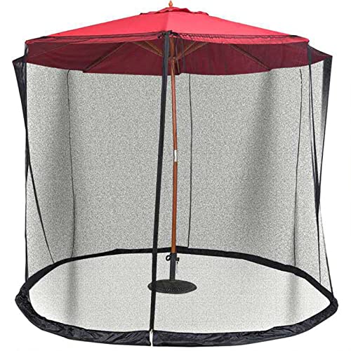 Moustiquaire de parasol contre les piqûres : filet pliable lavable pour gazebo et camping