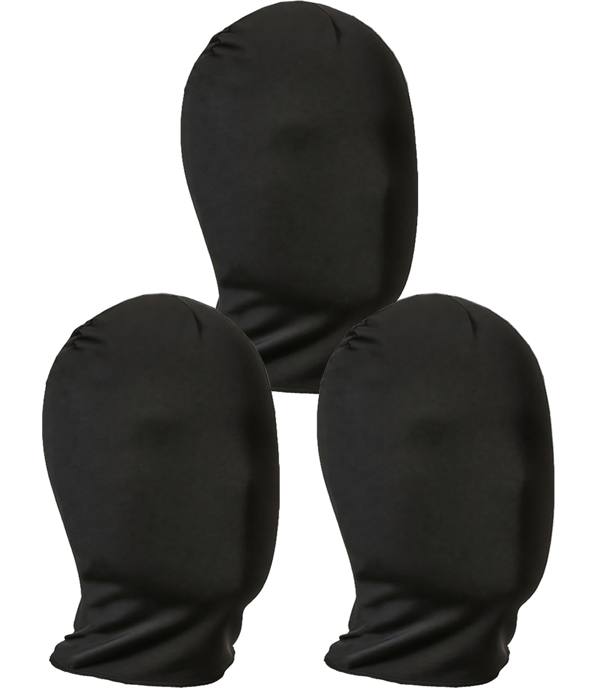 SRLLBBY 3 Pieces Full Face Mask, Stretchy Faceless Cloth Masks, Statue Inflatable Costume Accessory for Adult Men Women
