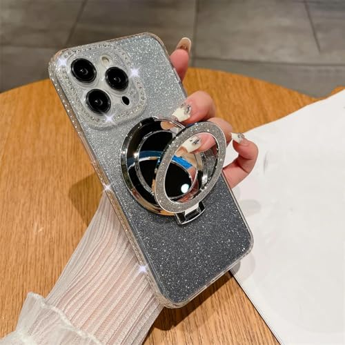 Support pour iPhone 11 Pro avec miroir dégradé pailleté antichoc et transparent