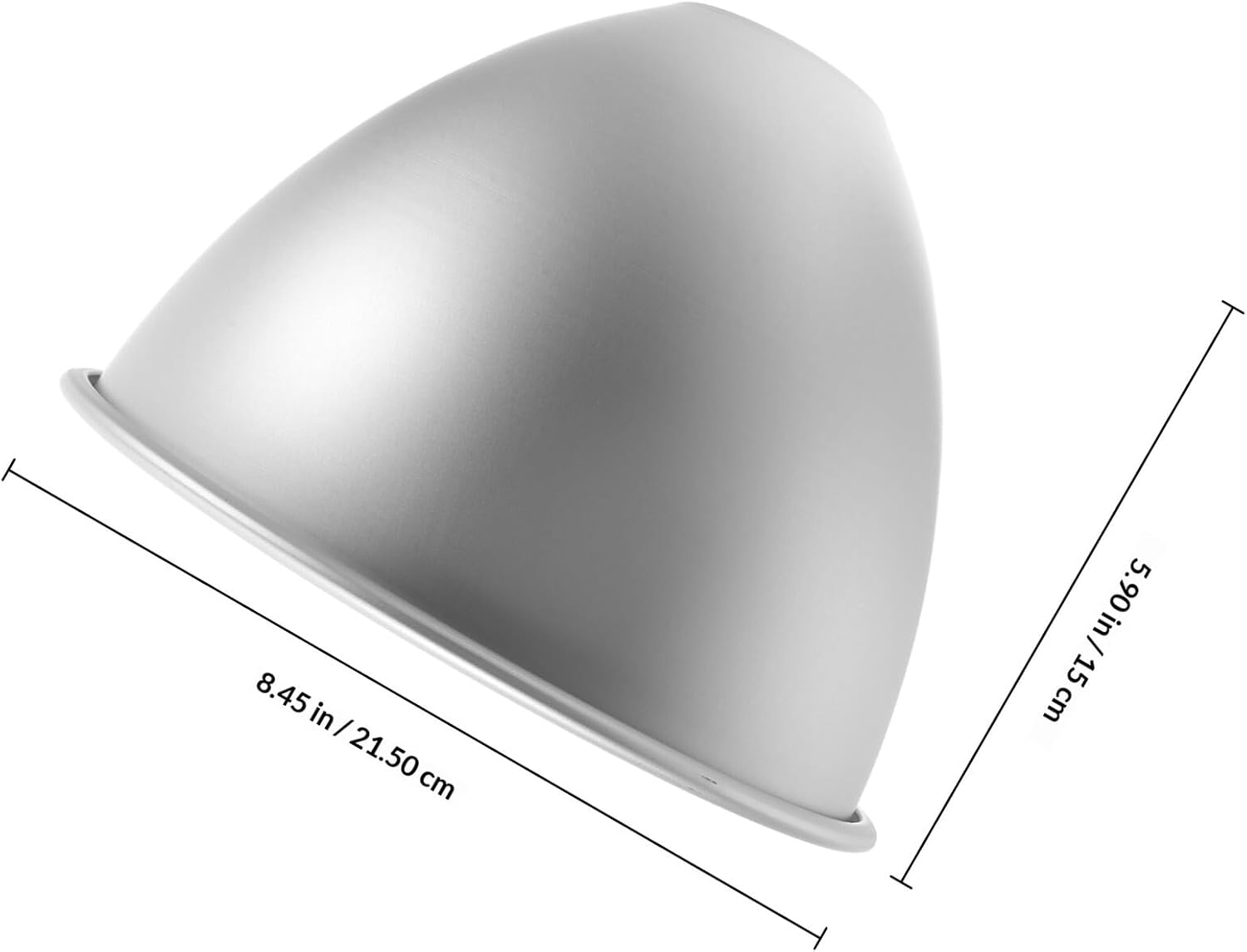 VICASKY 8-inch Aluminum Doll Cake Mold Princess Dress Skirt Baking Pan Solid Bottom 1mm Thick 170g for Birthday Party Celebration Baking