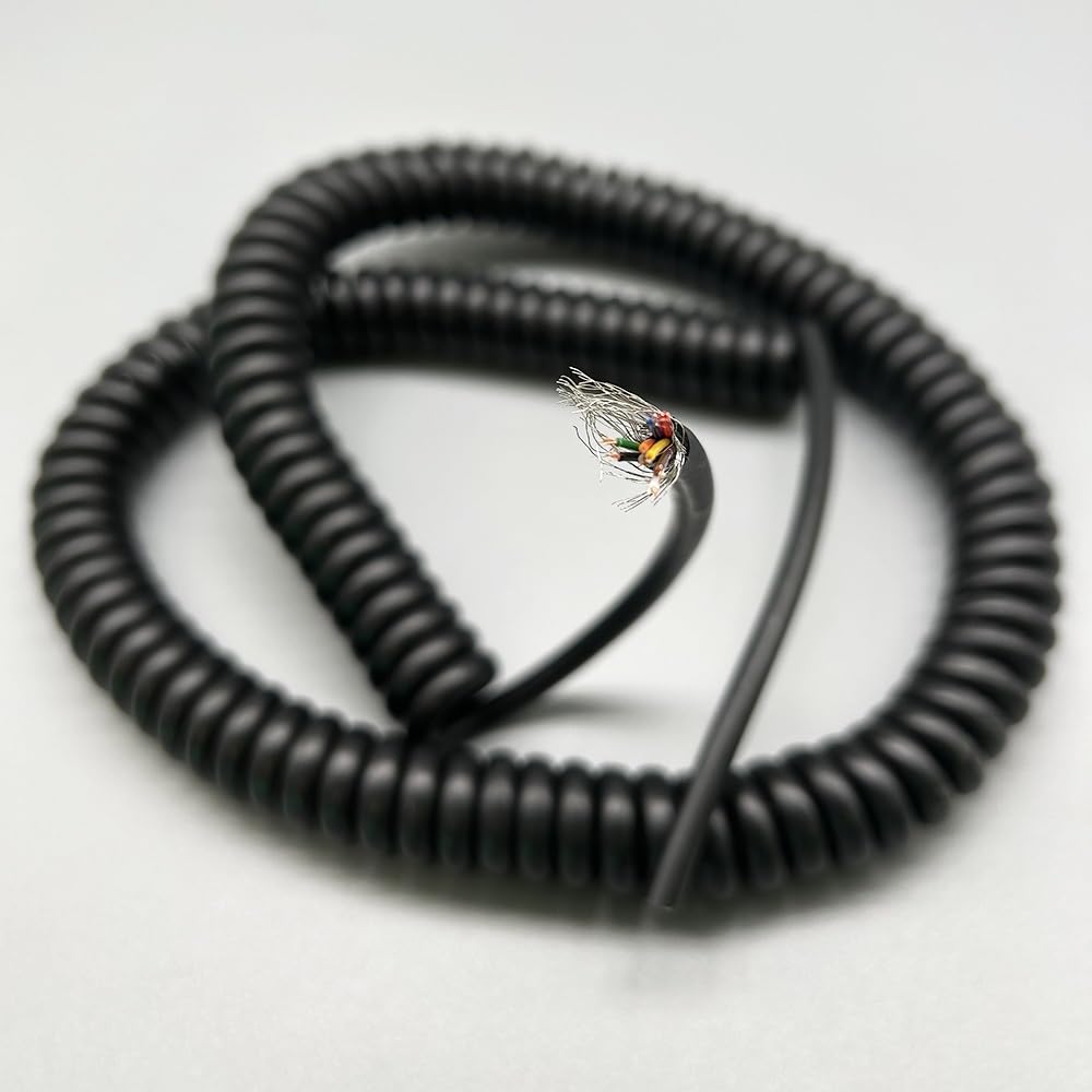 przewód elektryczny, 6/8/9C 0.2/0.3/0.5mm Sprężynowy Kabel Spiralny