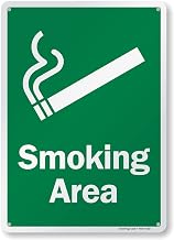 SmartSign-K-2682-18-AL "Smoking Area" Sign | 10" x 14" Aluminum