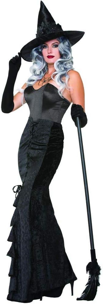 Forum Women's Witches & Wizards Long Skirt Adult Costume, Black, Standard