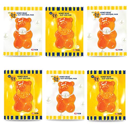 jellyFRIEN Honey Bear Silky Skin Daily Mask 6pcs