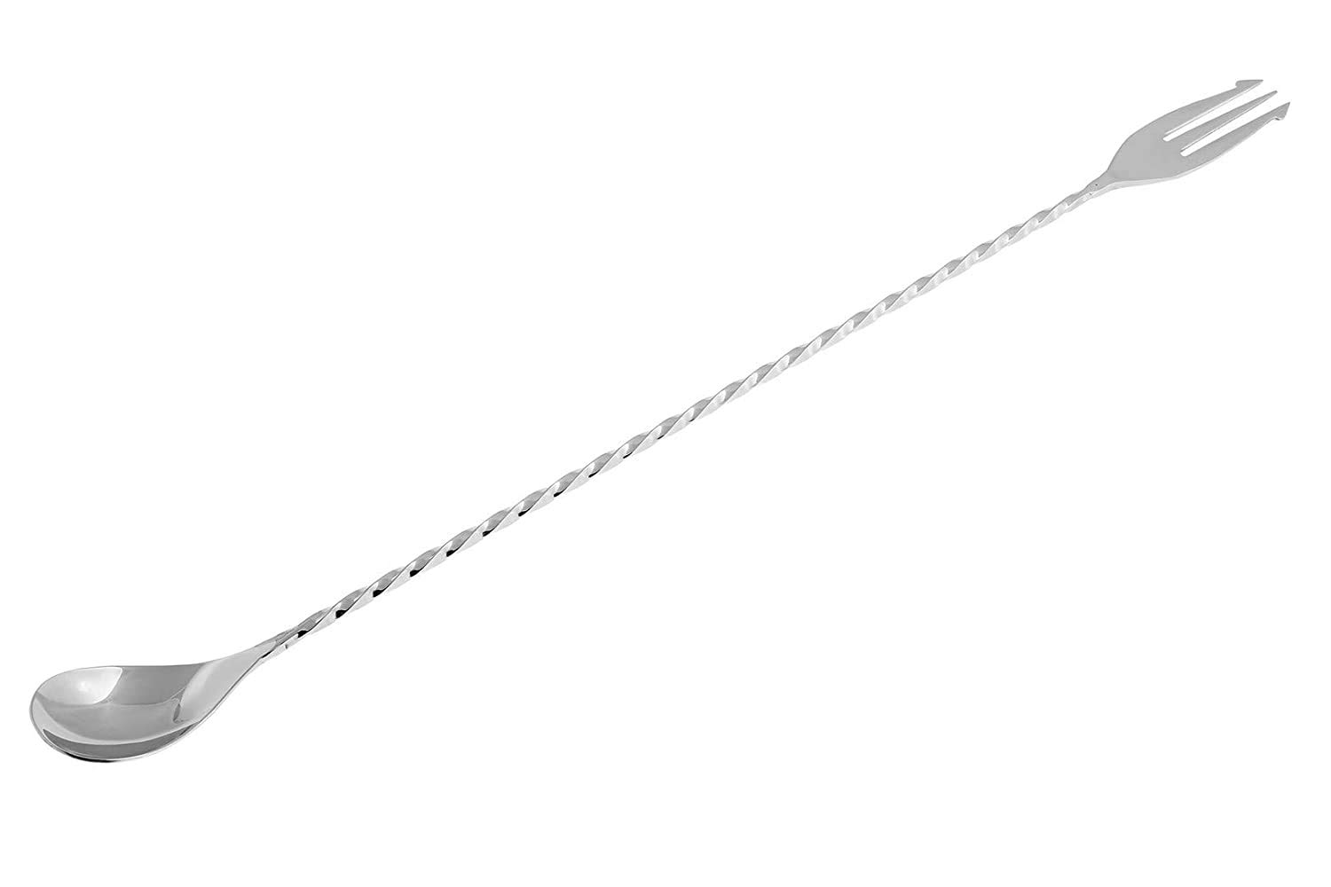 Lifestyle Stuff Stainless Steel Cocktail Mixing Bar Stirring Spoon with Long Handle , 2 Pieces 2