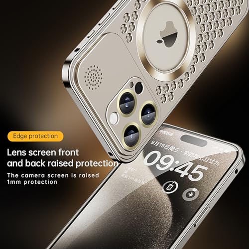 Coque iPhone 15 Pro Max en alliage d'aluminium Losin avec protection d'objectif - 6