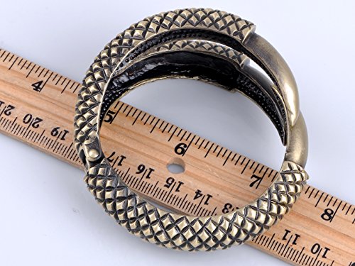 Alilang Womens Bronze Tone Jurassic Dinosaur Reptile Dragon Claw Talon Cuff Bangle Bracelet #TOP19