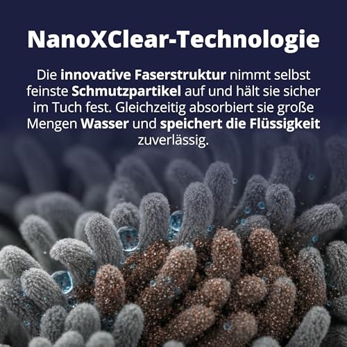 LICARGO Mikrofasertücher Auto 6er Set - fusselfrei und saugstark für Autopflege innen & außen - lackschonend mit 380 GSM - 40×40 cm zum Polieren, Reinigen & Trocknen von Lack, Glas und Innenraum