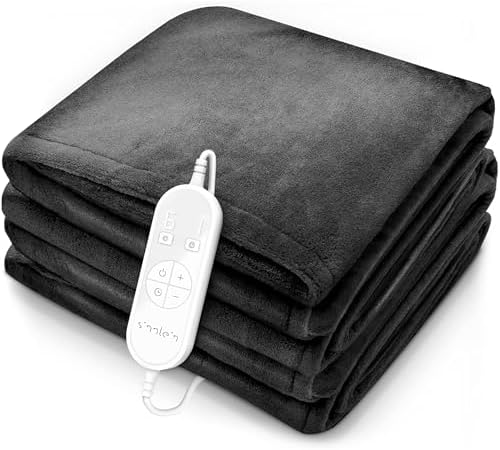 sinnlein® Chauffe-lit Surmatelas Chauffant | 160 x 120 cm | Anthr...