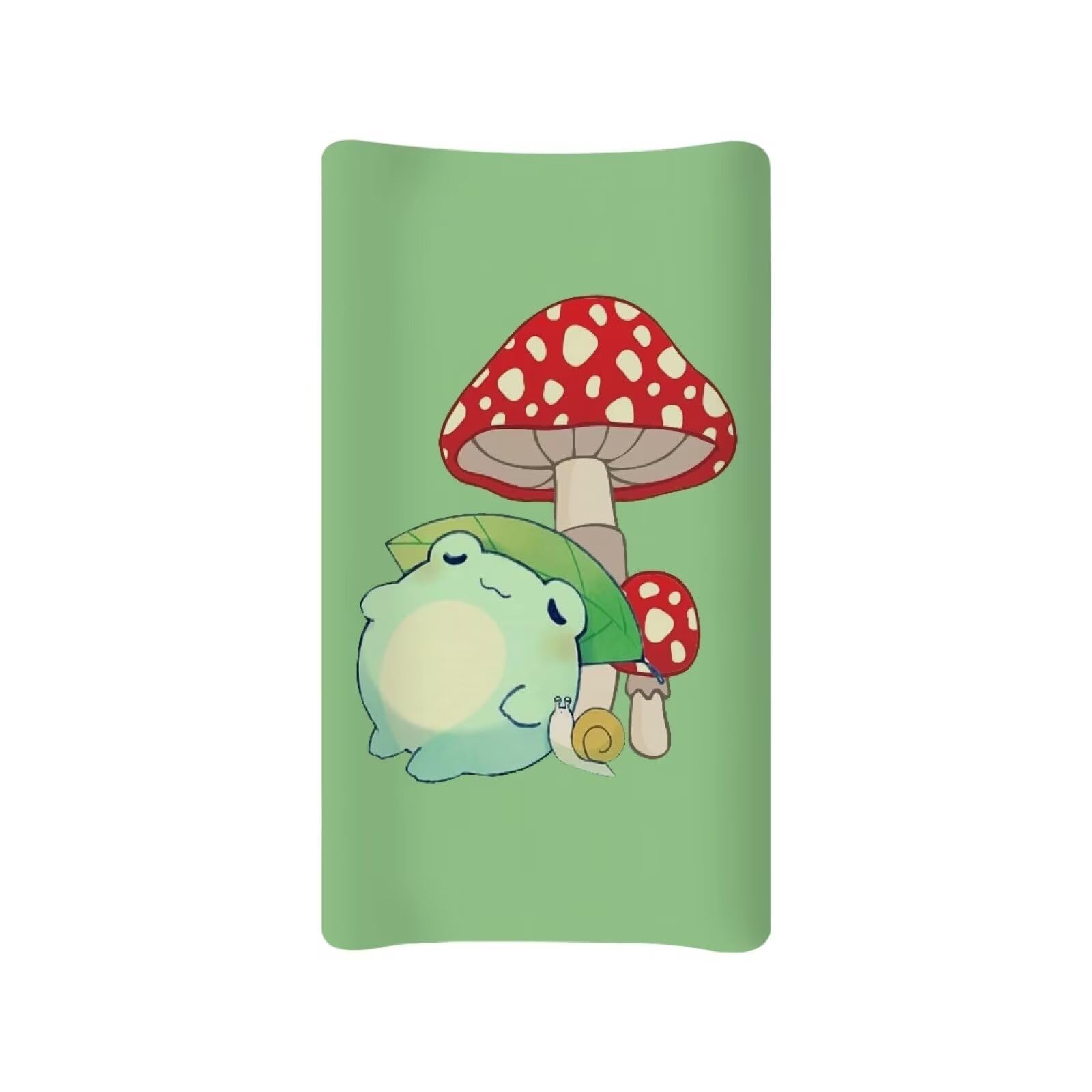 BYCHECAR Frog Mushroom Changing Pad Covers for Baby Boys Girls Change Table Covers Diaper Changing Mat Sheets Cover Breathable Soft