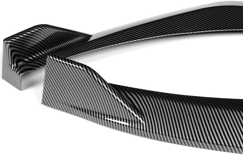 3PCS Front Bumper Lip Kit fit for compatible with 2019-2021 Kia Forte/Forte5, STP-Style Splitter Trim Protection Spoiler, Air-Dam-Chin-Diffuser (Carbon Look)