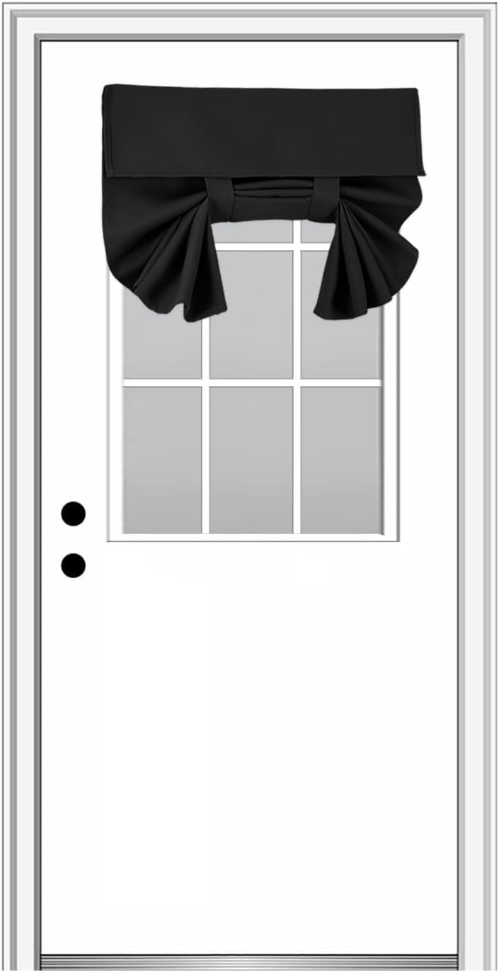 YSYY 100 Blackout French Door Curtains, Wrinkle Free ， Room Darkening, Blocks Light