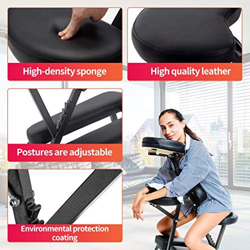 Portable Massage Chairs Tattoo Chair Therapy Chair 4 Inches Thickness Sponge Height Adjustable Folding Massage Chair Face Cradle Salon Massage Chair Spa Chair Carring Bag #TOP4
