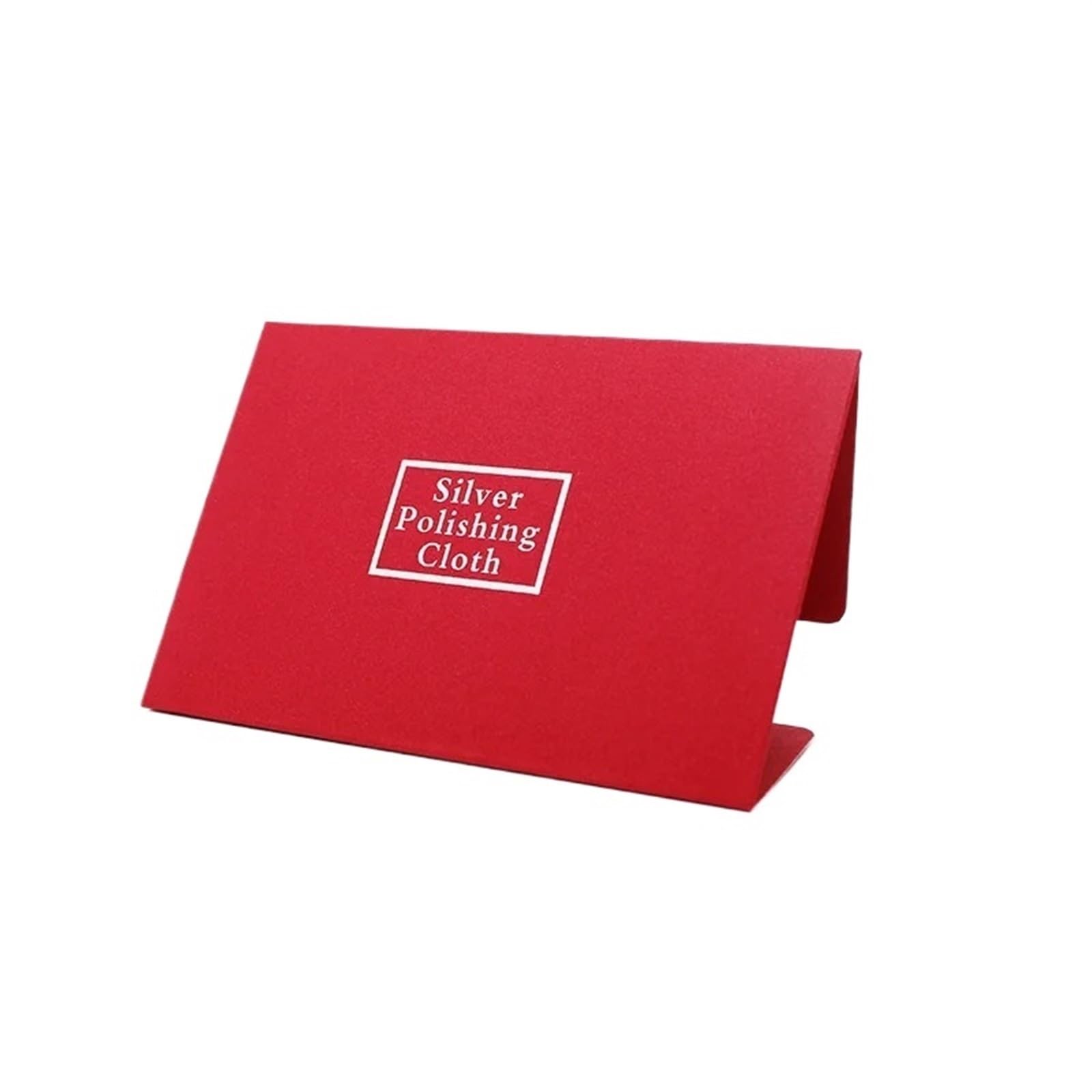 Silberputztuch für Schmuck Poliertuch for Silber und Gold, Anlaufschutz, Schmuckwerkzeuge, Polierreinigung for Sterlingsilber, 100 Stück, 10 x 6,5 cm(Red)