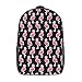 Bellissimo Flamingo Adesivi 17 pollice Laptop Zaino Leggero Borsa A Tracolla Bookbag Casual Daypack Per Ragazzi Ragazze Scuola Viaggio